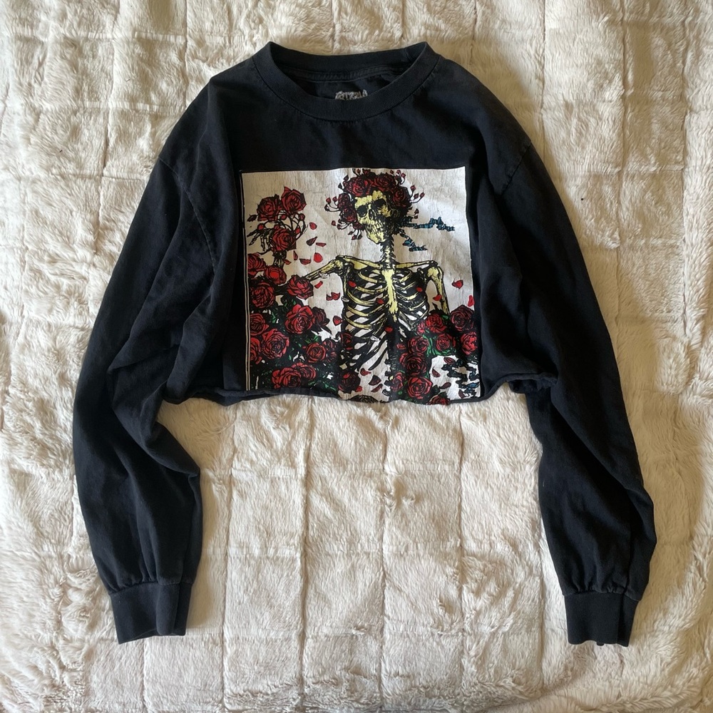 Grizzly Grateful Dead Bertha Cropped Shirt